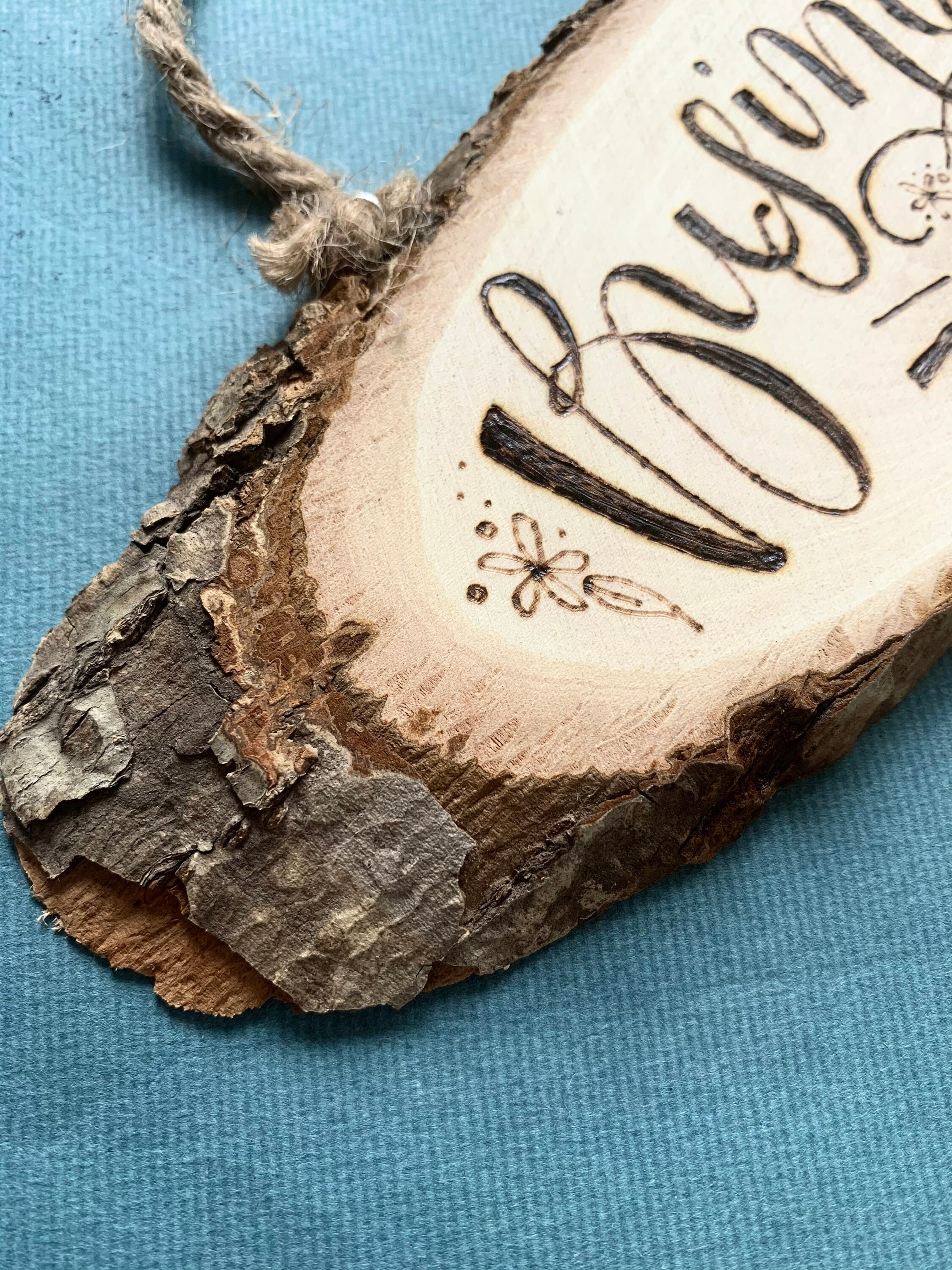 Custom Wood Burn Sign. Pyrography Calligraphy for Business or Etsy