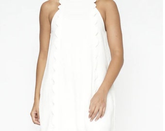 Halter White Dress