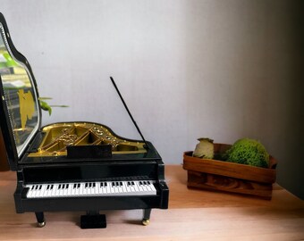 Piano Music Box Black