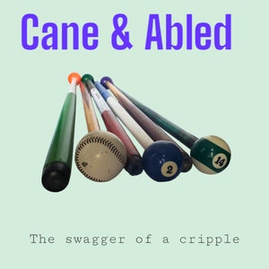 Cane and Abled: Billiard ball and cue stick custom canes / walking sticks veteran owned and operated.
