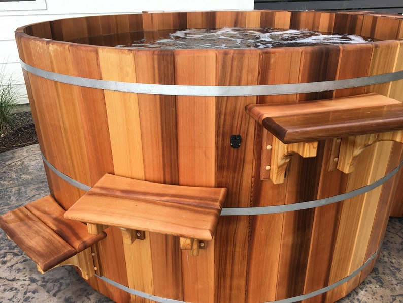 4' X 3' Cedar Hot Tub Etsy
