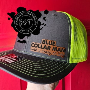 Blue Collar Man with a Crazy Ol' Lady Hat