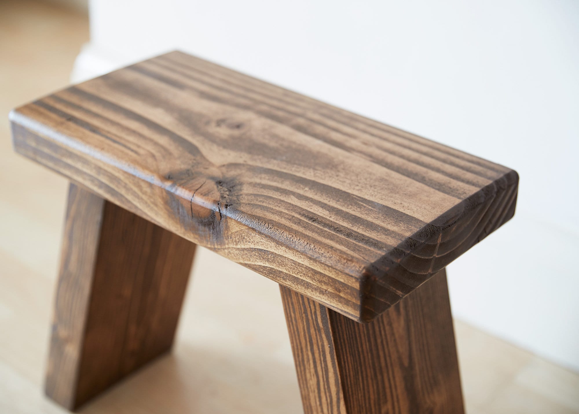 Japanese Inspired Wooden Stool / Plant Table Etsy UK