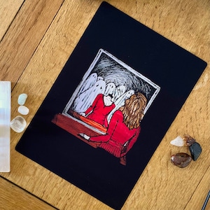Haunted by Myself / 8.5 x 11” Matte Giclée Print / Surrealism / Dark Art / Dissociative Identity Disorder / Mental Health / Mixed Media