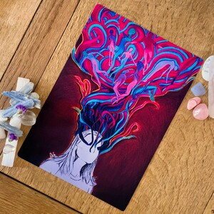 Where Do We Go? / 8.5 x 11” Matte Giclée Print / Surrealism / Dark Art / Dissociative Identity Disorder / Mental Health / Mixed Media