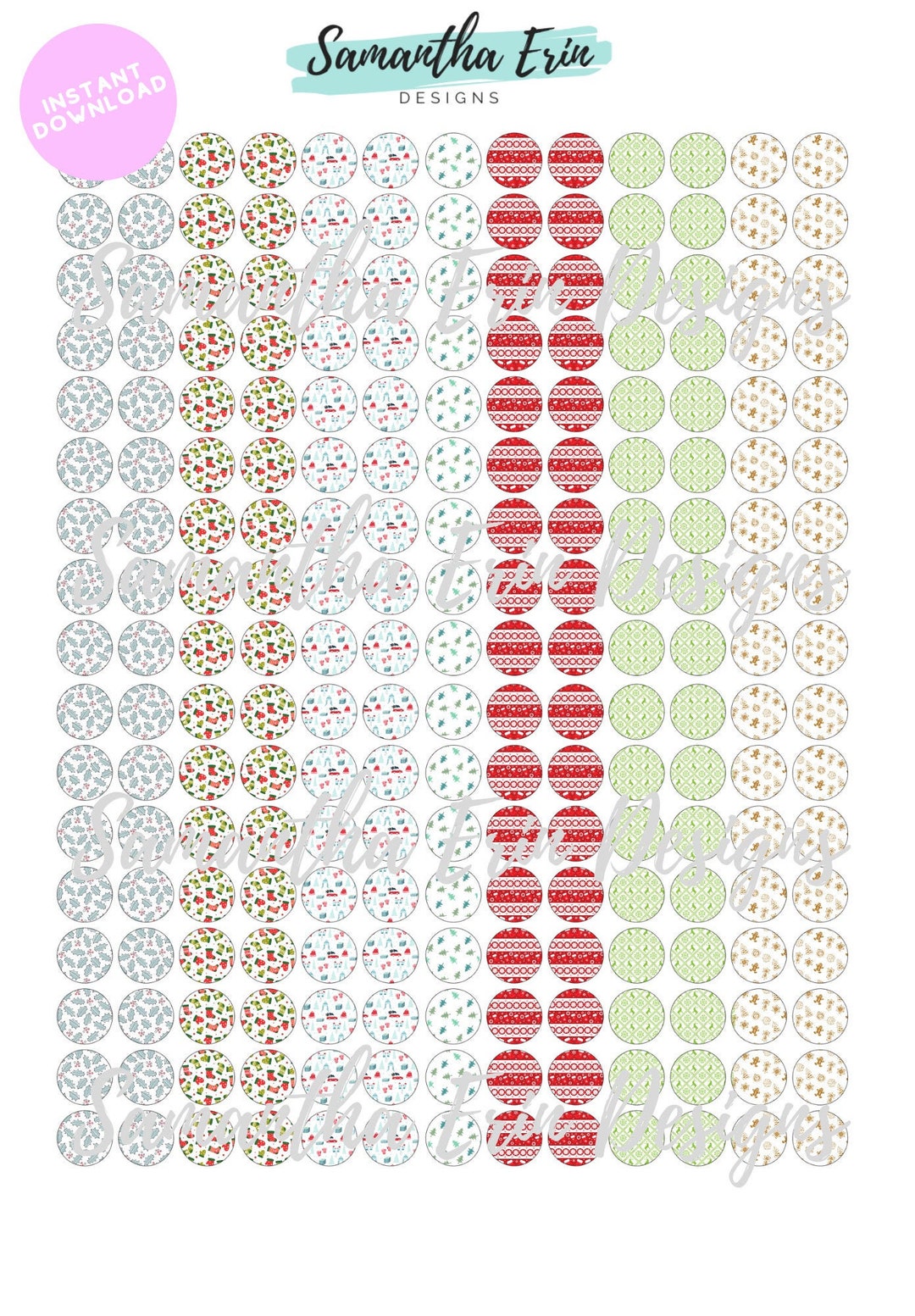 12 M Printable Christmas For Cabochons 12 M Printable Christmas For Cabochons
