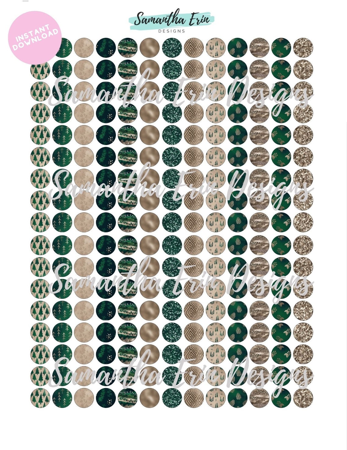 12mm Cabochon Template Instant Download 12mm 12mm - Etsy