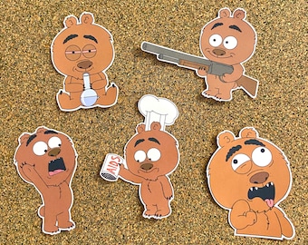Brickleberry Malloy Sticker Pack!