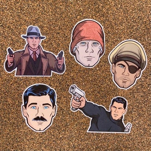 Sterling Archer Sticker Pack