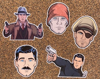 Sterling Archer Sticker Pack