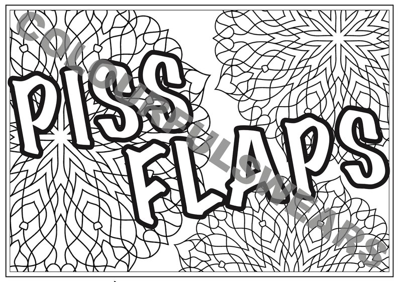 The Passive Aggressive Colouring Book of Very Adult Swears Funny Stress ...