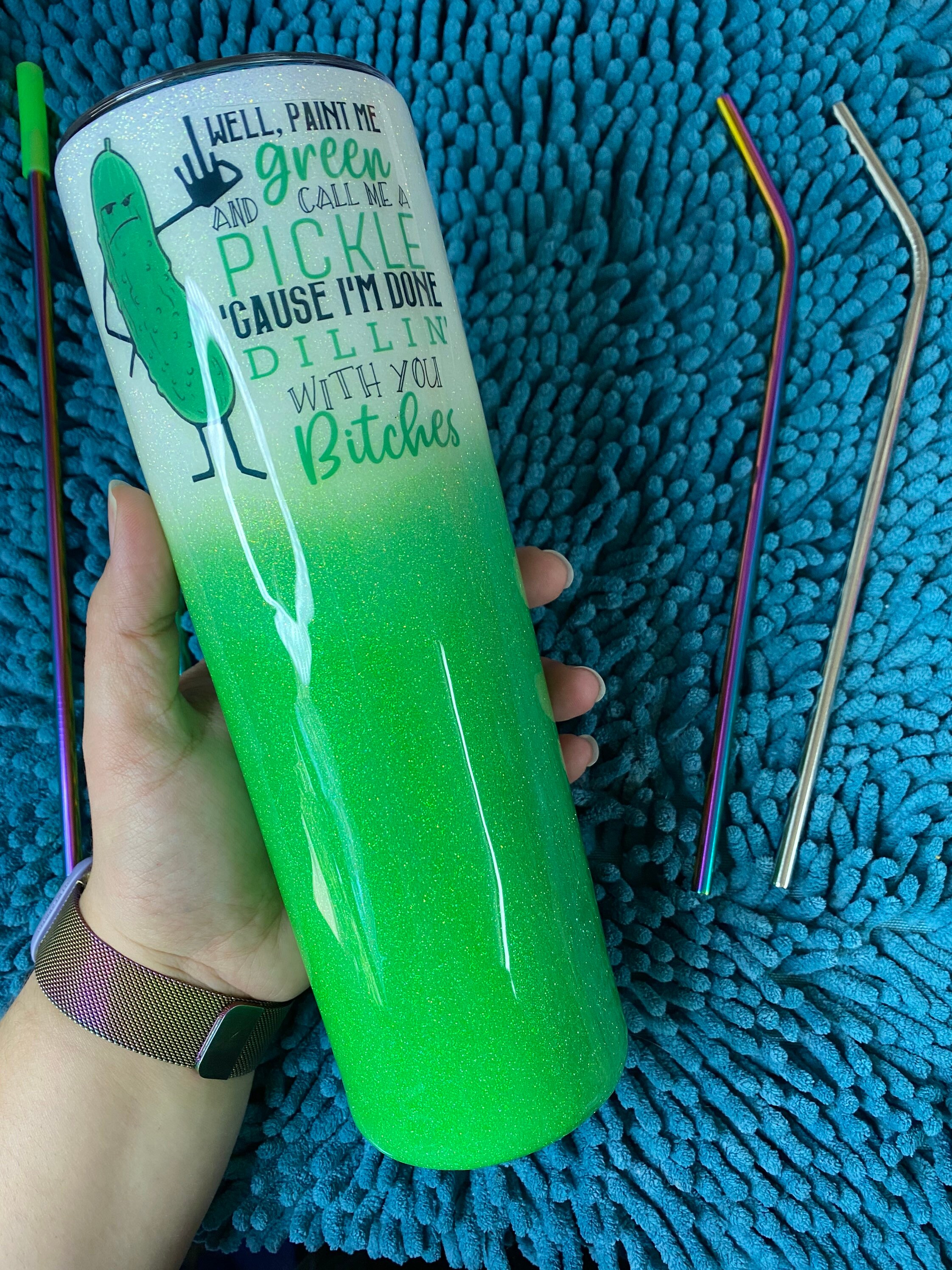 Custom Funny Quote Pickles Custom Tumbler Handmade Etsy