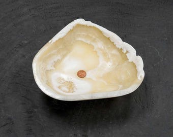Small Yellow Onyx Bowl: Handmade Decorative Stone Bowl