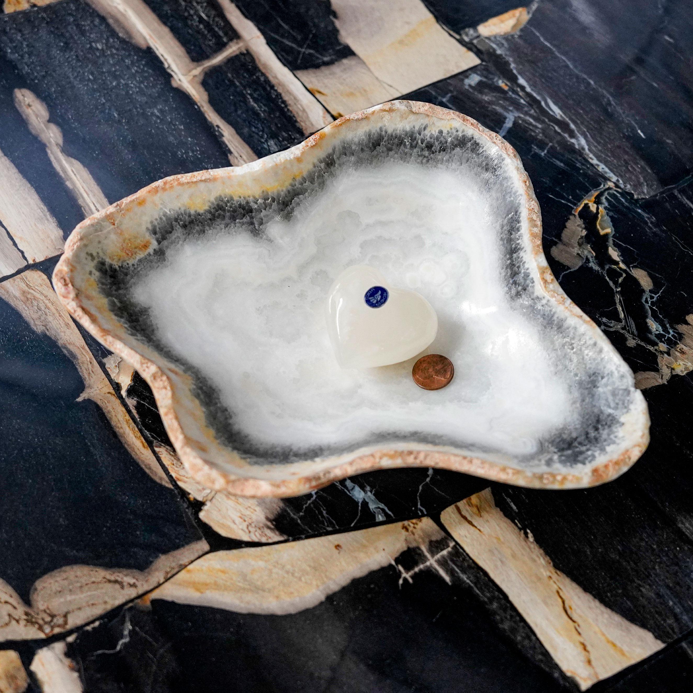 Small Onyx Bowl ,Smudge Bowl ,Natural Bowl ,Organic Stone Bowl ,Small Natural Stone Bowl ,Handmade Onyx Bow , Black and White Onyx Bowl ,