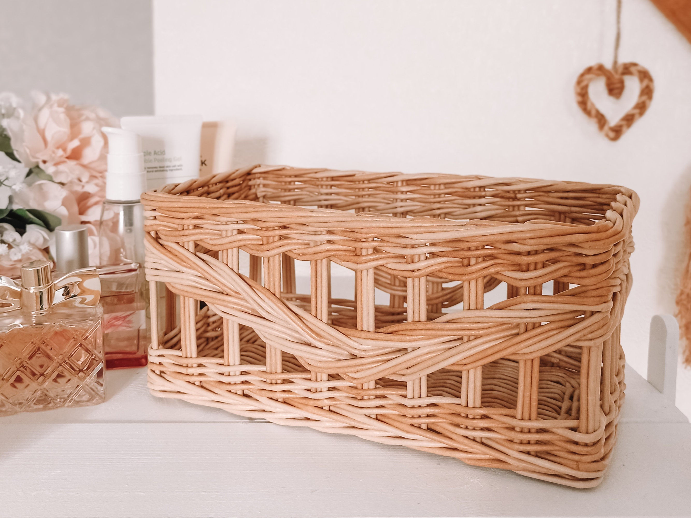 Rechteckiger Korb für die Lagerung in der Küche im Bad für | Etsy