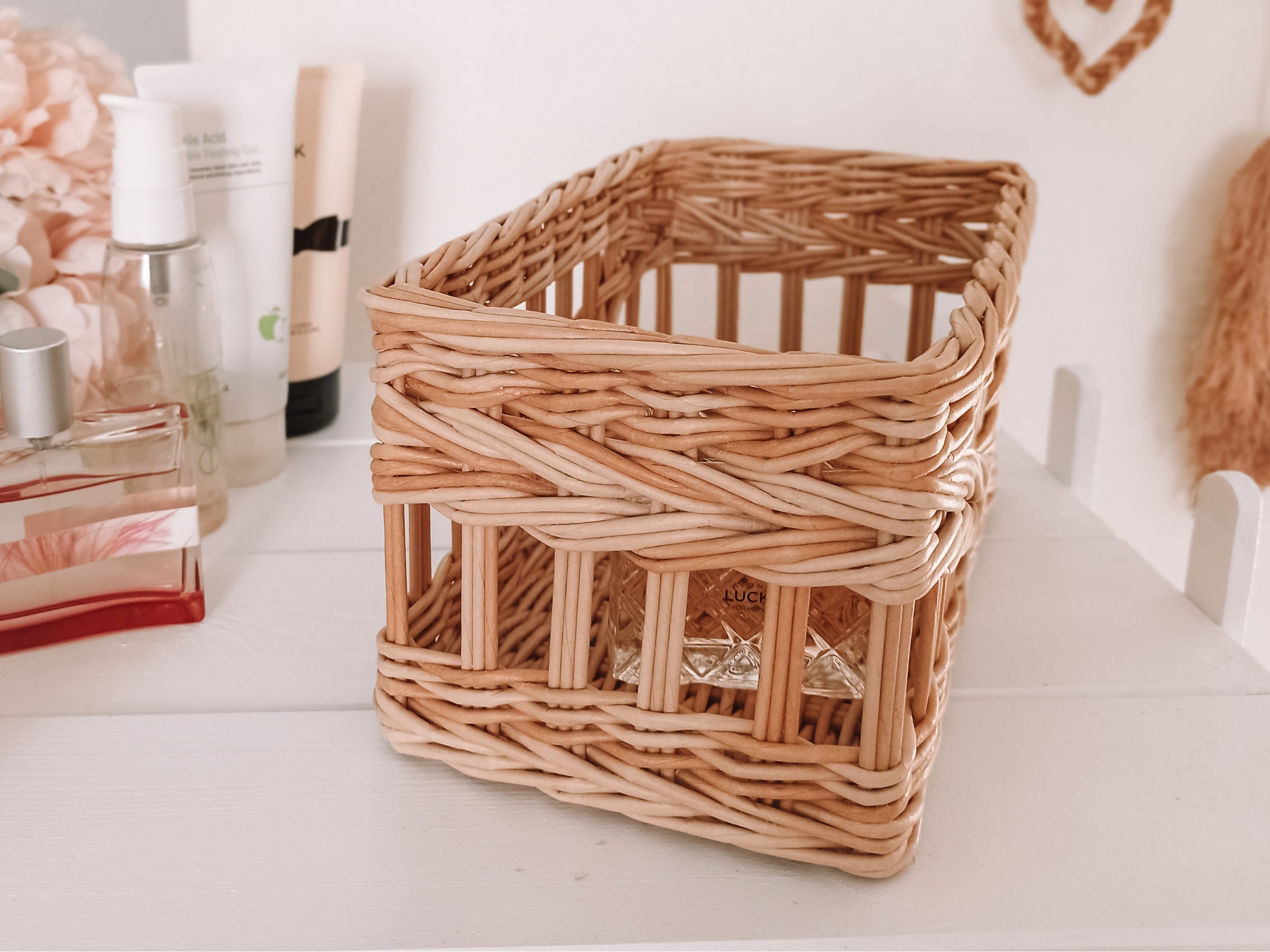 Rechteckiger Korb für die Lagerung in der Küche im Bad für | Etsy
