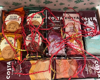 Costa Coffee Gift Box, Biscuits & Sachets, Letterbox Present