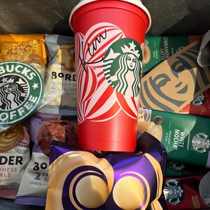 Starbucks Coffee gift set, Starbucks hot cup Birthday Mothers Day Christmas Red bauble