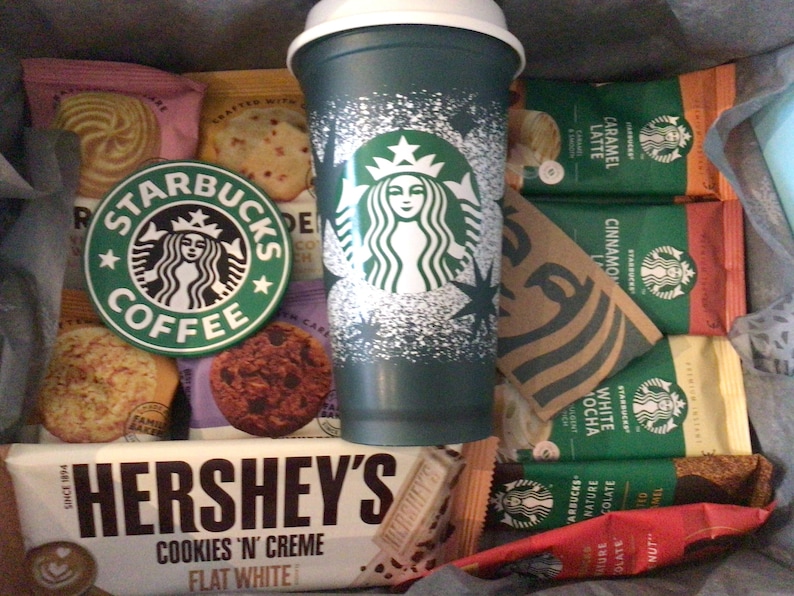 Starbucks Coffee gift set, Starbucks hot cup Birthday Mothers Day Christmas Green