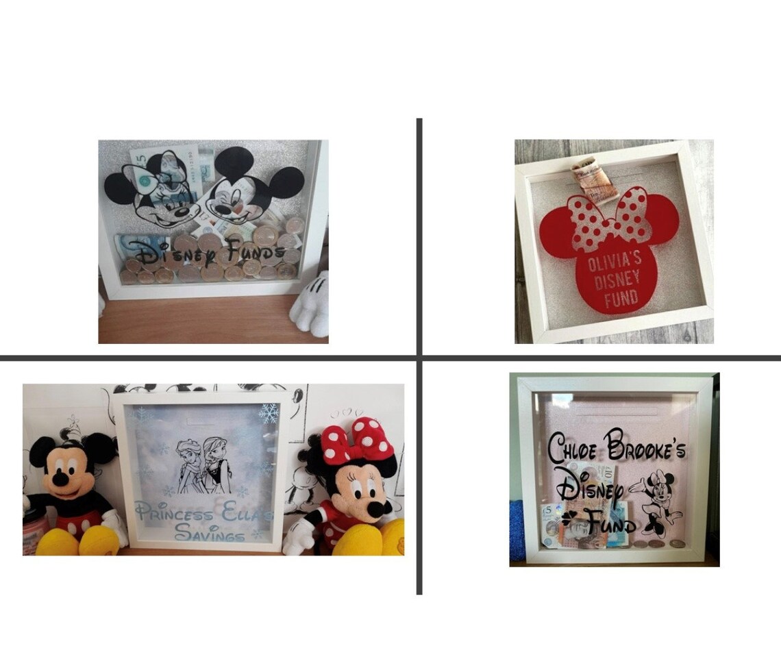 Disney inspired money box Personalised money box Disney Etsy