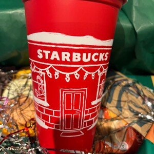 Starbucks Coffee gift set, Starbucks hot cup Birthday Mothers Day Christmas Coffee house red