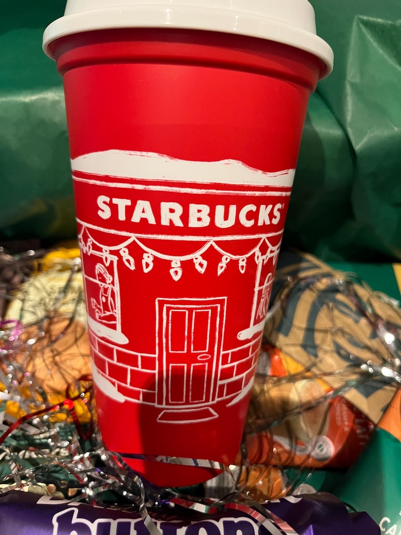 Starbucks Coffee gift set, Starbucks hot cup Birthday Mothers Day Christmas Coffee house red