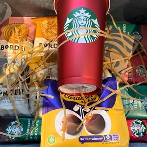 Starbucks Coffee gift set, Starbucks hot cup Birthday Mothers Day Christmas Red