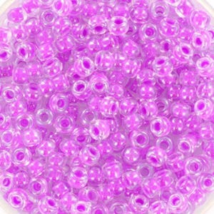 10g Miçangas Miyuki 8/0, lilás roxo luminoso 4303, contas japonesas de alta qualidade, tamanho 8,3 mm, rocailles brilhantes, contas brilhantes