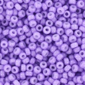 Perline da 10 g Miyuki 11/0, duracoat opaco columbine purple 4488, perline giapponesi, perline viola, misura 2 mm, rocailles rotonde viola