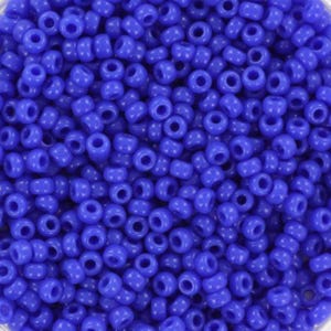 Perline di semi Miyuki 11/0, Blu opaco 417, perline giapponesi da 10 g, perline blu opaco, misura 2 mm, perline blu scuro, blu Miyuki
