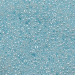 Perline di semi Miyuki da 10 g 11/0, Ceylon Light Aqua 522, perline giapponesi di alta qualità, perline di colore blu, misura 2 mm, rocailles color pastello