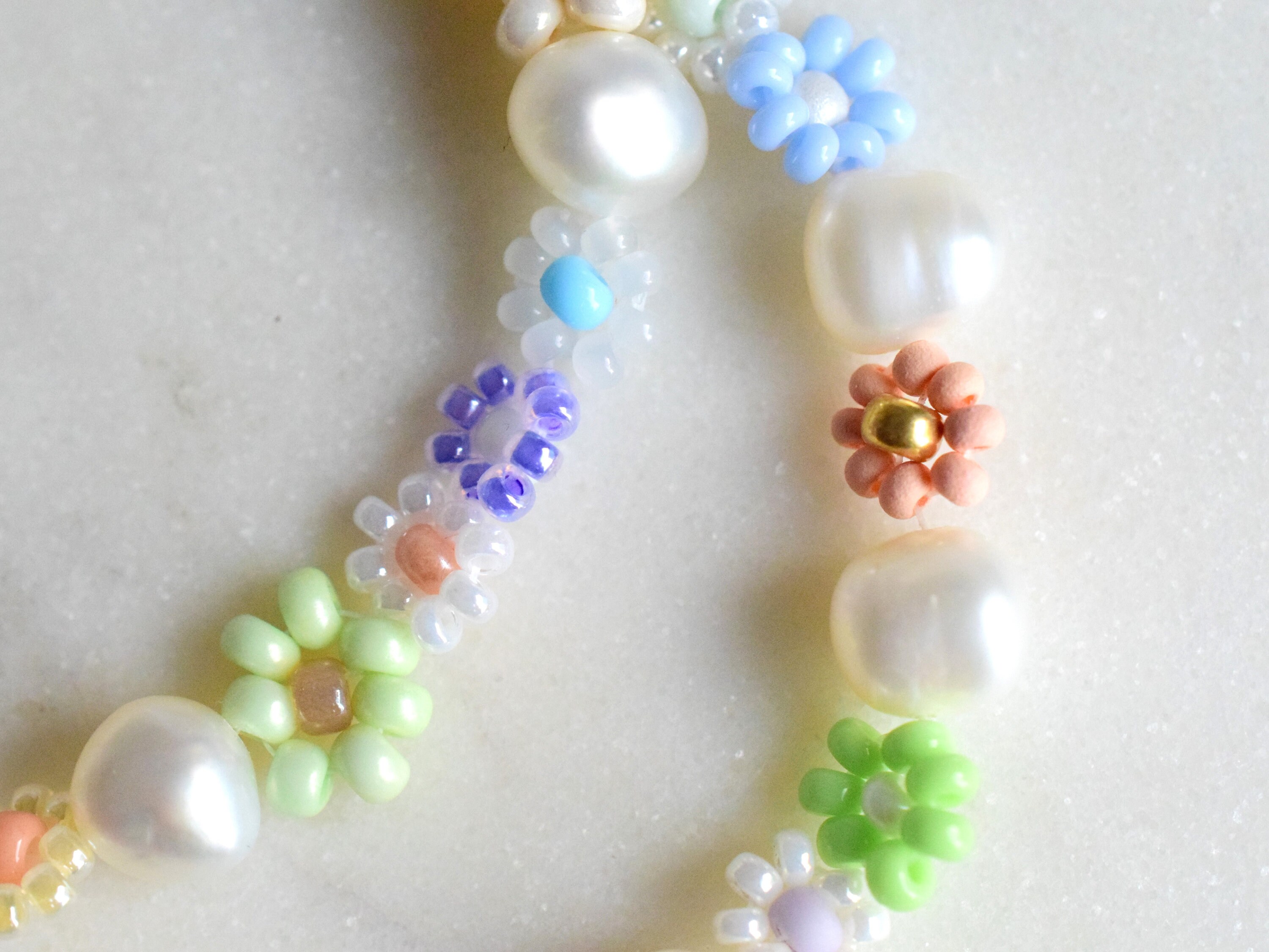 Freshwater Pearl Necklace Choker, Pearl Necklace Daisy
