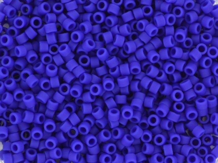 Miyuki Delica Beads Opaque Matte Cobalt Blue, 5g 11/0 DB756