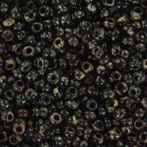 Perline di semi Miyuki 11/0, picasso nero opaco 4511 10g, perline giapponesi, perline piccole da 2 mm, perline di semi nere marmorizzate, forniture per bigiotteria fai da te