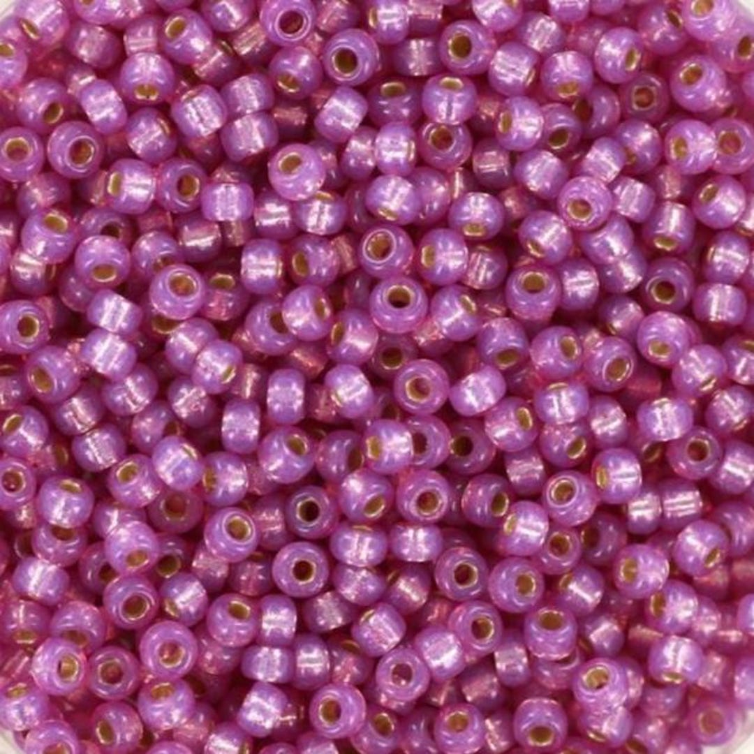 Miyuki Seed Beads 11/0, Duracoat Silverlined Lilac, Color 4246 ...