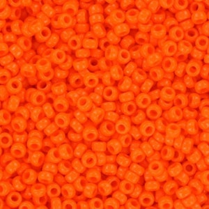Perline di semi Miyuki 11/0, arancione opaco 406, perline giapponesi da 10 g, perline di vetro arancione, misura 2 mm, rocailles rotonde, arancione Miyuki