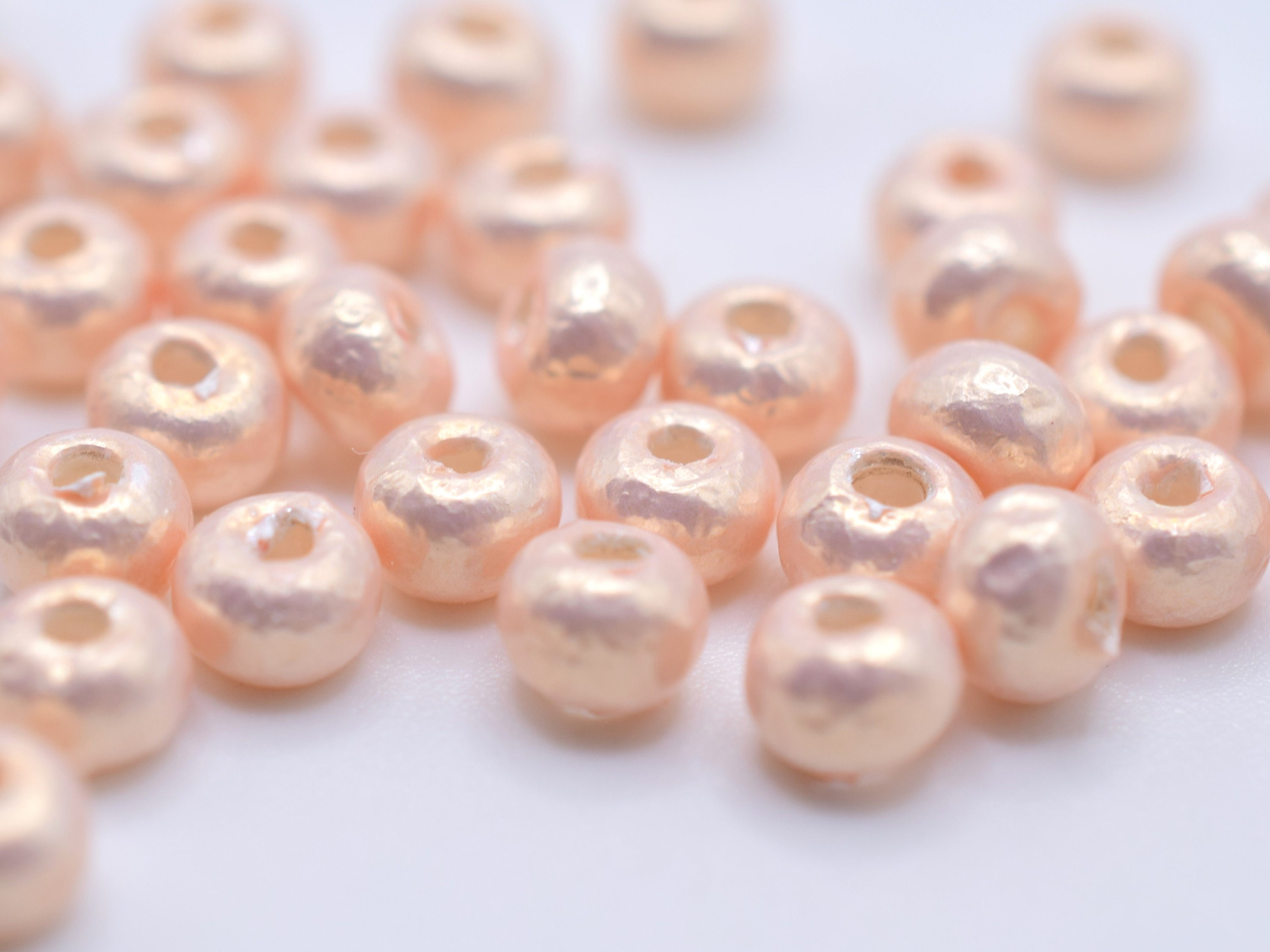 10g Miyuki Seed Beads 6/0, Baroque Pale Pink 3954, Japanese