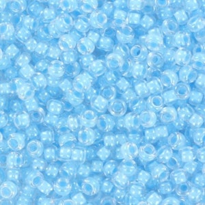 Perline di semi Miyuki da 10 g, 11/0, turchese luminoso 4300, perline giapponesi di alta qualità, perline blu turchese, misura 2 mm, perline dai colori brillanti