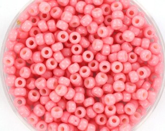 miyuki38 10g Miyuki Seed Beads 8/0, Duracoat Opaque Lychee 4463, Japanese