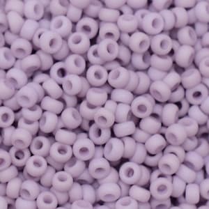Perline di semi Miyuki da 10 g, 11/0, opache, malva chiaro 2025, perline giapponesi, rocailles viola, misura 2 mm, perline viola Miyuki