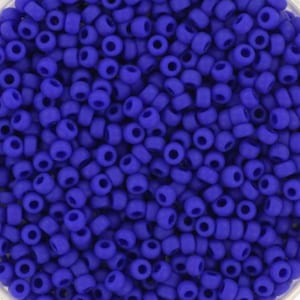 Perline di semi Miyuki 11/0, Cobalto opaco 414F, perline giapponesi da 10 g, perline blu opache, misura 2 mm, perline blu scuro, blu Miyuki