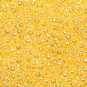 Perline di semi Miyuki da 10 g 11/0, Ceylon Ceylon Light Daffodil 516, perline giapponesi di alta qualità, perline gialle, misura 2 mm, rocailles color pastello