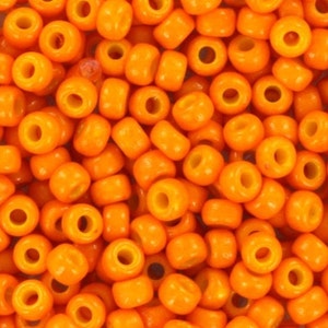 10g Miyuki seed beads 8/0, duracoat opaque kumquat 4454, japanese beads, color orange beads, size 8 3mm, rocailles, Miyuki orange beads