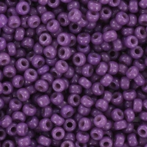 Perline di semi Miyuki 11/0, duracoat opaco anemone 4490 10g, perline giapponesi, rocailles viola scuro, misura 11 2 mm, Miyuki indaco, viola scuro