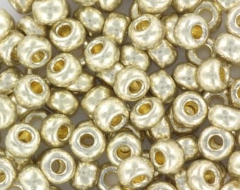 10g Miyuki seed beads duracoat galvanized silver size 6/0 4201, beads from japan, round rocailles, high quality beads, 4mm big silver beads