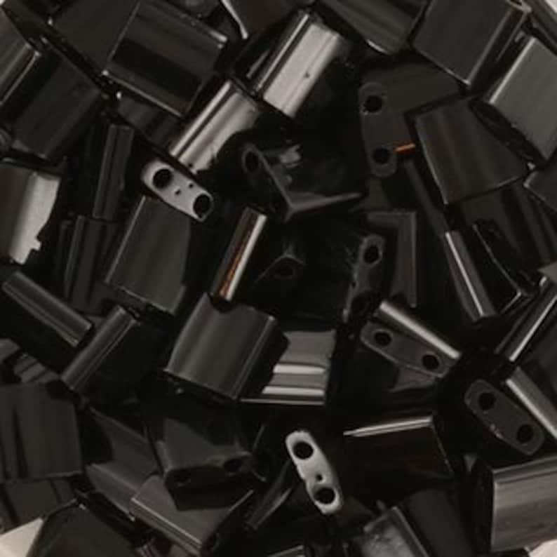 Miyuki Tilas, Opaque Black, Color 401, Japanese Beads, Square Beads ...