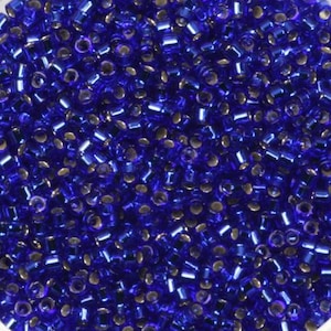 ミユキ デリカビーズ シルバーライン コバルトブルー 5g 11/0 DB47 円筒形ビーズ 透明ブルー ミユキ カラー DB 47 ダークブルー