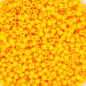 Miyuki Delica beads duracoat opaque light squash, 5g 11/0 DB2103, cylindrical beads, 1.6mm beads, light orange Miyuki, DB 2103