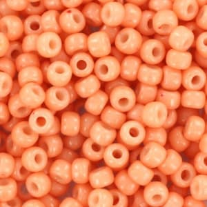 10g Miyuki seed beads 8/0, duracoat opaque tea rose 4461, japanese beads, soft pink, round rocailles, size 8/0 3mm, rose beads, light pink