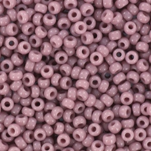 10g perline Miyuki 11/0, malva opaco 410, perline giapponesi, perline viola, 2 mm, Miyuki viola chiaro, perline viola Miyuki, Miyuki Rocailles